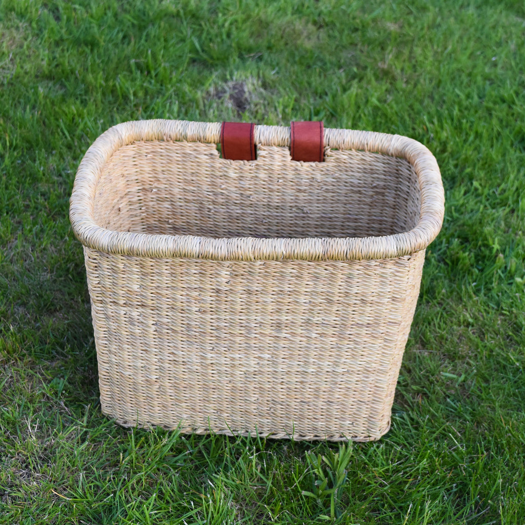 Bicycle Basket with Straps - 6 - African Basket