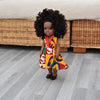 Black Doll - Afro Hair doll - Mix Race Doll - Afro Doll Ankara Doll Dress 3