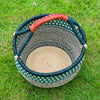 Large Round Straw basket 12 - African Basket
