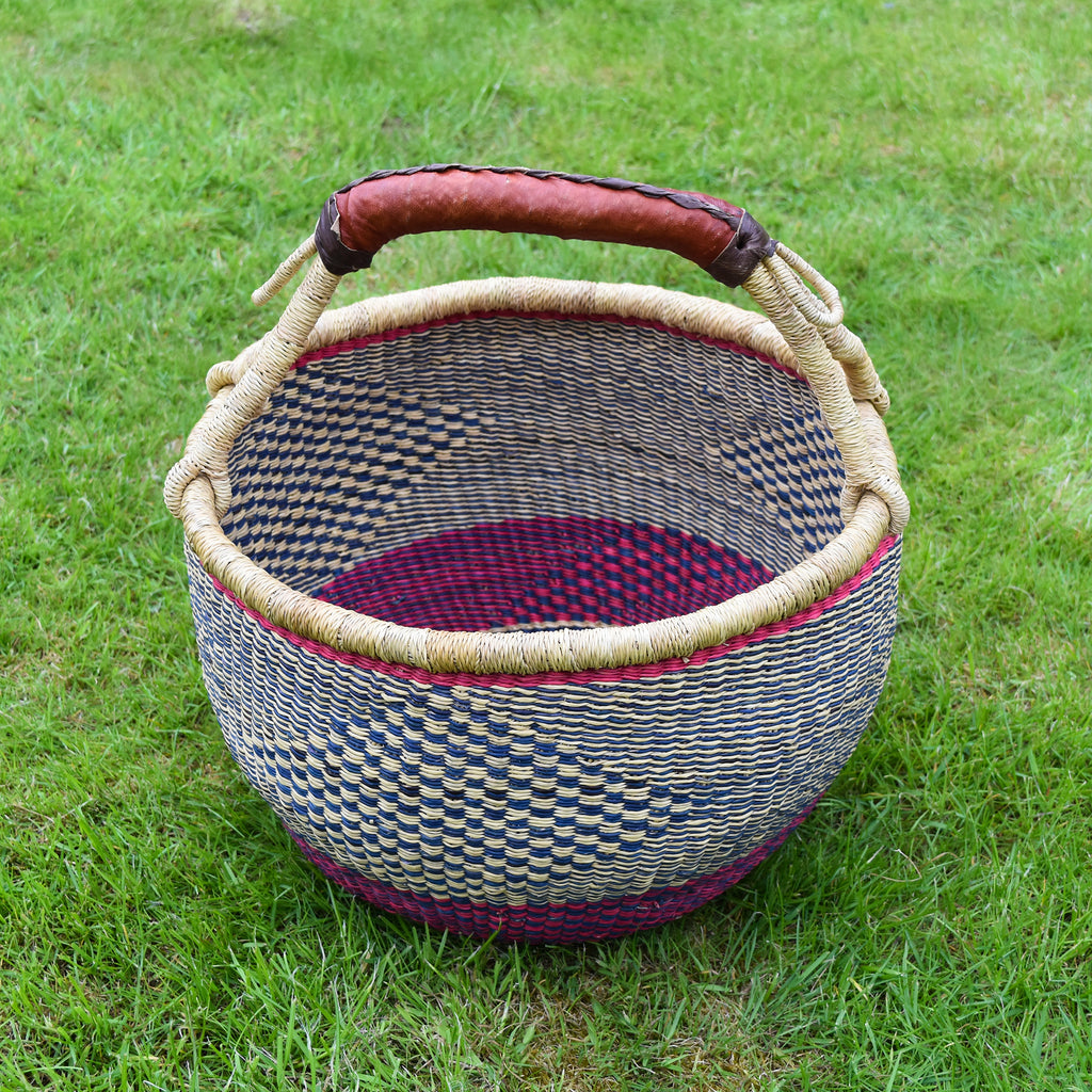 Large Round Straw basket 6 - African Basket