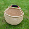 Large Round Straw basket 9 - African Basket