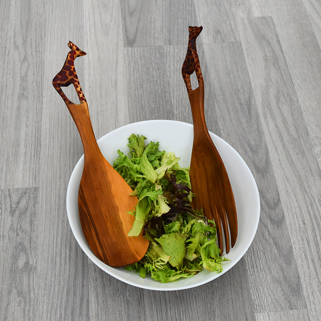 Olive Wood Salad Spoons 002 Hyena