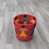 Red Planter Basket / Rwanda Basket / African Storage Plant Basket / Indoor Planter basket / Straw Planter basket /Sustainable Basket