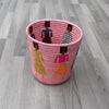 Pink Plant Basket / Rwandan Basket / African Storage Plant Basket / Indoor Planter basket / Straw Planter basket /Sustainable Basket