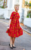 African Print Midi Dress - Nunana, Dress - Rufina Designs