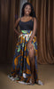 African Print High Waist Maxi Skirt - Jose