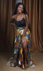 African Print High Waist Maxi Skirt - Jose