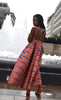 Gabby African print low back maxi dress, Dress - Rufina Designs