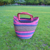 African Straw Basket - U Shopper Basket USB07
